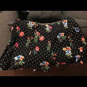 Plus Size Patterned Shorts